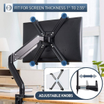 Worldlift vesa adapteris, skirtas 13&ndash;27 colių led oled lcd pc monitoriams, be vesa skylių stalo laikiklis monitoriaus laikikliams vesa 75 x 75&ndash;100 x 100 mm, maks. apkrova 8 kg