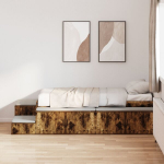 Sandėliavimo lovos rėmas Rūkytas 75x190 cm