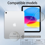 Gkabxy dėklas, skirtas ipad 11 generation (a16) 11 colių 2025, ipad10 generation 10.9 colių 2022 - [pie&scaron;tuko laikiklis] skaidrus permatomas galinis dangtelis su trijų dalių stovu, automatinis miego/pabudimo režimas, rožinis