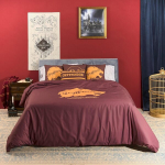 Belum Harry Potter užvalkalas su sagomis, 100% medvilnė, Gryffindor modelis, skirtas 180 cm lovai (260 x 240 cm)