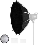 Soonpho 60 cm plataus kampo parabolinis softbox greito atleidimo, fotografijos studijos sidabrinis plataus kampo softbox, skirtas Bowens jungties monolight ir blykstėms Godox, Neewer, Aputure