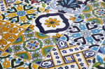 Cerames Oriental Moroccan keraminės plytelės Wati - dekoratyvinės mozaikinės plytelės voniai, virtuvei, po laiptais, terasai, tunisieti&scaron;kos spalvotos keraminės plytelės 10 x 10 cm
