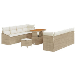 11 dalių Sodo Sofa Rinkinys su Pagalvėmis Smėlio Poli Ratanas Akacija,2-vietė Sodo Sofa su Sandėliuku & Pagalvėmis Smėlio Poli Ratanas,3 dalių Sodo Valgymo Rinkinys su Pagalvėmis Smėlio Poli Ratanas Akacija