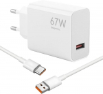 67 W Usb-c įkroviklis, skirtas Xiaomi Redmi Note 13 Pro/12 Pro/11 Pro, Poco X6 Pro/x5/x3, Pad 6 Pro, 33 W Turbo greitasis įkroviklis su 1,5 m Usb-c laidu, 6a greitas įkrovimas mobiliesiems telefonams ir plan&scaron;etiniams kompiuteriams