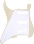 Musiclily Sss 11 skylių strat elektrinės gitaros pickguard fender us/mexico made standard stratocaster modernaus stiliaus gitaros dalims, 4 sluoksnių pearl aged white