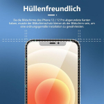 New'c 3 vnt. privatumo apsaugos rinkinys, skirtas iphone 12, iphone 12 pro, grūdintas stiklas (6,1 colio), patobulintas 28 laipsnių apsaugos kampas, itin patvarus 9h kietumas, be burbuliukų