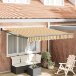 Automatinė Įtraukiama Markizė Daugiakampis Dryžas 350x250 cm