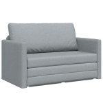 Grindų sofa-lova 2-in-1 &Scaron;viesiai pilka 124x71x78 cm Audinys