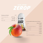 Best Body Nutrition Vital Drink Zerop, mixbox, 6 x 48 ml, sirupo koncentratas, be cukraus, 1:80, mėginių rinkinys: Iced Tea Peach, Raspberry, Cherry, Currant, Woodruff, Peach Passion Fruit