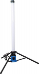 As - Schwabe centra 46371 360&deg; led &scaron;viesos kolona 100 w, 8000 liumenų - mobilus bok&scaron;tinis statybinis prožektorius 142 cm - 3 m kabelis su ki&scaron;tuku - sulankstomas darbo &scaron;viestuvas - papildomas apsauginis kontaktinis lizdas - ip44