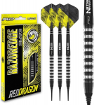Red Dragon Razor Edge Elite Premium volframo strėlyčių rinkinys su plunksnomis ir koteliais