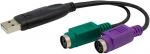 Bolwins E28s usb į 2x ps/2 adapterio keitiklis klaviatūrai ir pelei - ps2 į usb kabelis ps2 sąsajai
