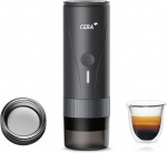 Cera+ ne&scaron;iojamas espresso aparatas Pro, savaime įkaistantis profesionalaus lygio specialus kavos aparatas, suderinamas su itin smulkiu malimu, profesionalus elektrinis mažas kelioninis kavos aparatas
