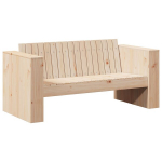 sodo sofa 2-vietė 134x60x62 cm kieta pu&scaron;ies mediena