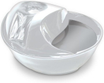 Pioneer Pet Raindrop keramikinis girdymo fontanas naminiams gyvūnams, baltas