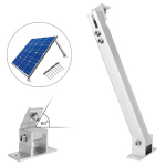 Diealles Shine saulės kolektorių tvirtinimo stogo kabliai, 4 vnt., aliuminio Pv modulių laikiklis, tvirtinimas prie sienos, Pv balkono elektrinės laikiklis, reguliuojamas 10&ndash;60&deg; (be teleskopinio strypo)