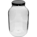 4 L jar with black screw lid &Oslash;100
