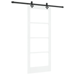 vidaXL Slankios durys ORKDAL Balta ir juoda 83 x 202 cm