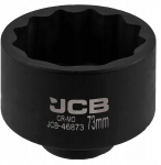 Jcb 3/4" 12-kampė smūginė galvutė 73 mm