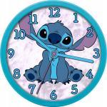 Stitch sieninis laikrodis 25cm vaikų kambariui
