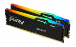Operatyvioji atmintis (RAM) KINGSTON 64GB 5600MT/s DDR5 CL36 DIMM Kit of 2 FURY Beast RGB