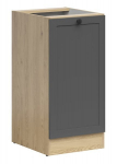 Virtuvinė spintelė BRW Junona Line D1D/40/82_P, ruda/pilka