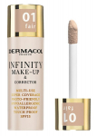 Makiažo pagrindas Dermacol Infinity didelio maskavimo, atsparus vandeniui, 20 g, visų tipų odai
