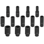 Ilgų smūginių galvučių rinkinys 1/2" 10-32mm