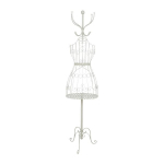 Coat hanger / mannequin SANDY 40x30xH172cm, antique white