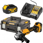 Kampinis &scaron;lifuoklis DeWalt DCG407M2T-QW, 18V, su akumuliatoriumi