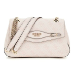 GUESS rožinės senosios rožės pečių rankinė moterims - Katya Convertible Xbody Flap Bag rožinio vandens logotipu 311219