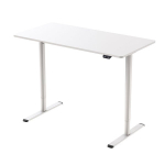 Reguliuojamo auk&scaron;čio stalas Home4you ERGO LIGHT 120x60 cm baltas elektrinis modernus
