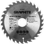 Graphite diskinis pjūklas, 150x30mm, 30 dantų, medienai