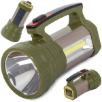 &bdquo;Searchlight&ldquo; saulės energija varomas LED ne&scaron;iojamas akumuliatorius XM-L L2 COB
