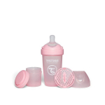 Buteliukas Twistshake antikolikinis Pro Double 79024, 260 ml, rožinis