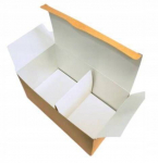 Popierinės dėžutės su įdėklu 22x12x11cm 100 vnt., Popierinės dėžutės su įdėklu 22x12x11cm 100 vnt.