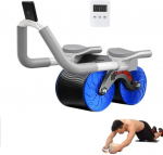 "Ab Roller Wheel" automatinis atoveiksmis Vidaus pilvo treniruoklis Stiprinimo treniruokliai su storu kelio kilimėliu Pradedančiųjų pagrindinių treniruočių kilimėlis