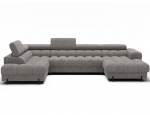 Sofa-lova Eltap Feraria, 202x358x93 cm, pilka