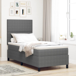 Lova su čiužiniu & led ap&scaron;vietimu &scaron;viesiai pilka 80x200 cm velvetinė medžiaga