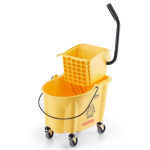 Vevor grindų plovimo kibiras XDD-028A-6, 25 l, geltonas