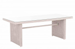 "Fontana XL" stalas, perlamutrinis baltas