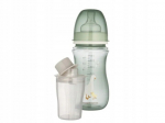 Buteliukas su pieno miltelių konteineriu Canpol Babies EasyStart Goose 35/245, 3+ mėn, 240 ml