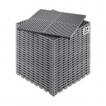 Modulinė drenažo grindų plytelė Vevor, 41.5x41.5x1.7 cm, pilka