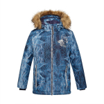 Huppa Berniukų žieminė striukė NORMAN, navy pattern