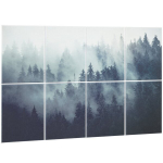 Sieninių panelių rinkinys Vevor, 400x300x10 mm, 8 vnt., įvairių spalvų
