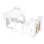 Montessori staliukas ir kėdutė su lentos pavir&scaron;iumi