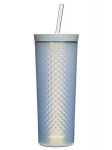 Vandens puodelis su &scaron;iaudeliu Contigo AutoClose Tumbler 590 ml &bdquo;Macaroon&ldquo;