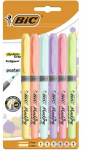 Žymeklių rinkinys Bic pastel, 6 vnt.