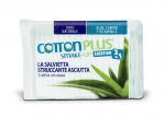 Vatos lapeliai makiažui valyti su Cotton Plus 2IN1 Aloe Vera maxi, 40 vnt