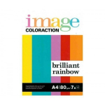Spalvotas popierius BRILLIANT RAINBOW, Image Coloraction, A4, 7 sp., 80gsm, 70 lapų